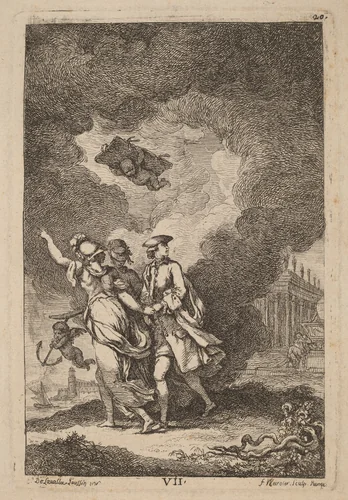 Nella Venuta in Roma: pl. 7 by Franz Edmund Weirotter; Étienne de Lavallée-Poussin, print, 1764