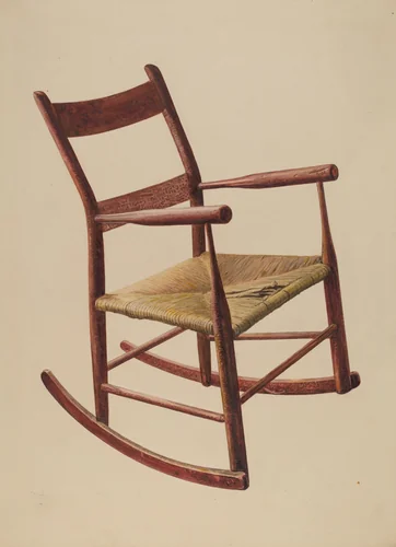 Child's Rocking Chair by Herman Stroh, index of american design, 1942