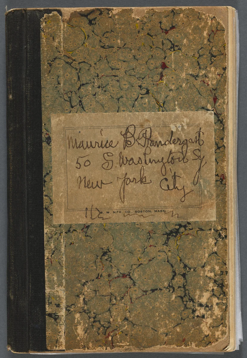 Sketchbook- The Granite Shore Hotel, Rockport by Maurice Prendergast, book, 1916-1919
