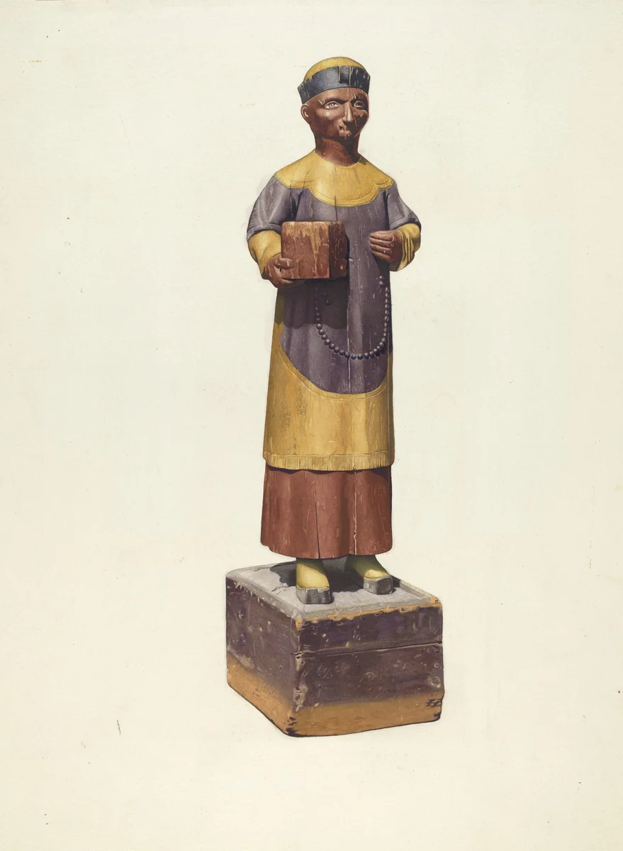 Tea importer's sign by George Constantine, index of american design, 1937