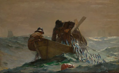 The Herring Net by Winslow Homer, painting, 1885