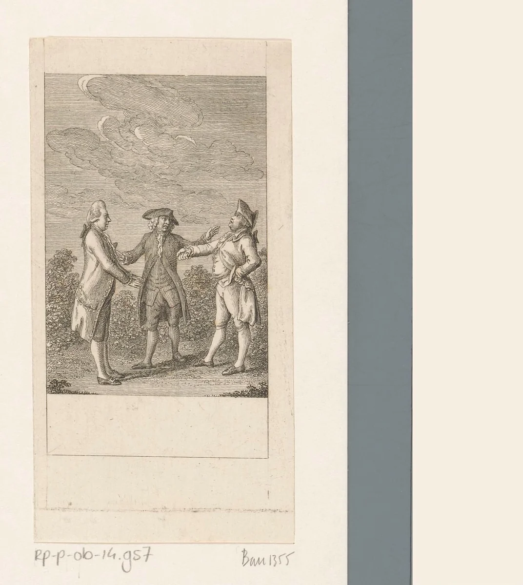 Discussiemethoden by Daniel Nikolaus Chodowiecki, print, 1788