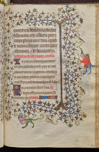 Hours of Charles the Noble, King of Navarre (1361-1425): fol. 293r, Text by Master of the Brussels Initials and Associates, book, 1400-1410