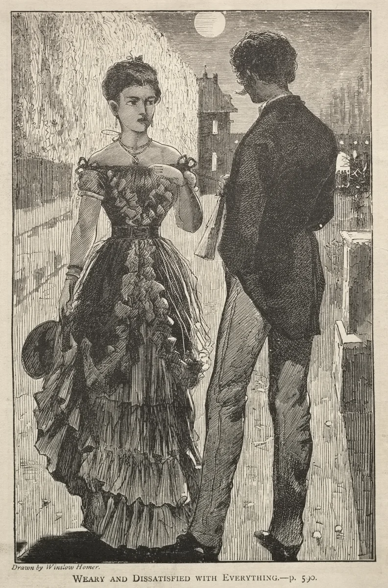 Weary and Dissatisfied with Everything by Winslow Homer, print, 1869