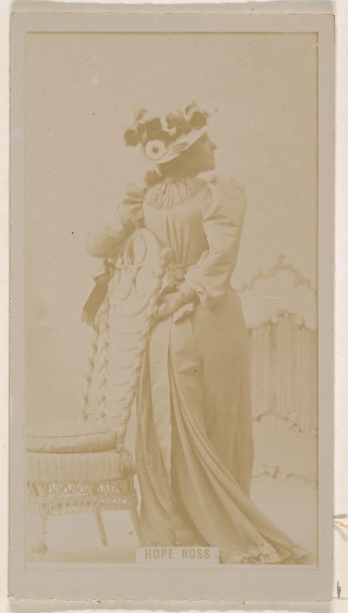Hope Ross, from the Actresses series (N245) issued by Kinney Brothers to promote Sweet Caporal Cigarettes by Kinney Brothers Tobacco Company, photograph, 1890
