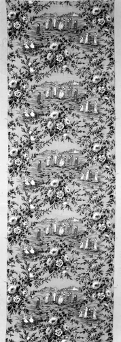 Panel (Furnishing Fabric) by Kate Greenaway, textile, 1880-1890