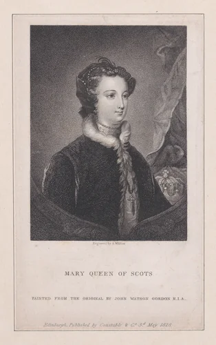 Mary, Queen of Scots by Andrew Wilson, print, 1828
