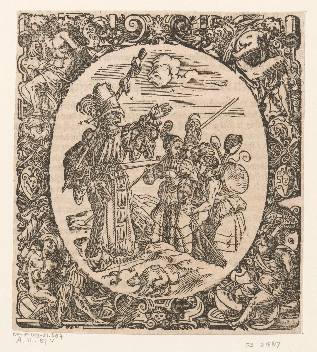 Hoofdman by Jost Amman, print, 1573