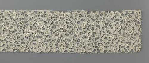 Jabot van naaldkant met elkaar doorsnijdende ranken by anonymous, other, 1870-1909