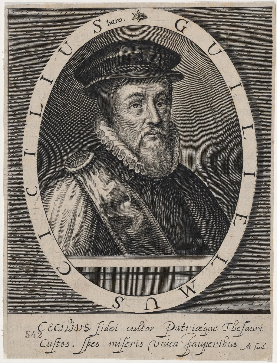 William Cecil, First Baron Burghley by Magdalena van de Passe
Willem de Passe, print, 1620