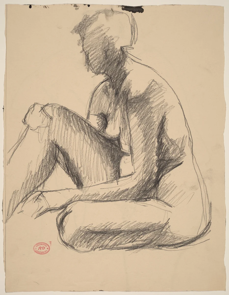 untitled [recto] by Richard Diebenkorn, drawing, 1955-1967