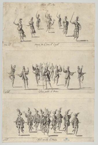 Nations of Asia ballets by anonymous, print, 1600-1699