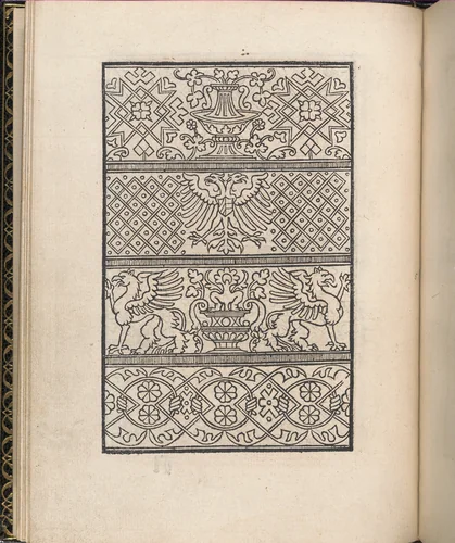 Page from Ein new kunstlich Modelbuch...(Page 5v) by Peter Quentel, book, 1544