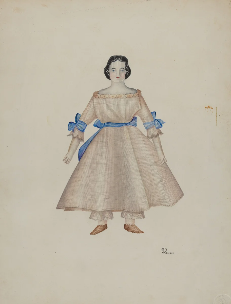 Doll - "Mary" by Josephine C. Romano, index of american design, 1939