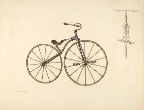 Bicycle by Alfred Koehn, index of american design, 1938