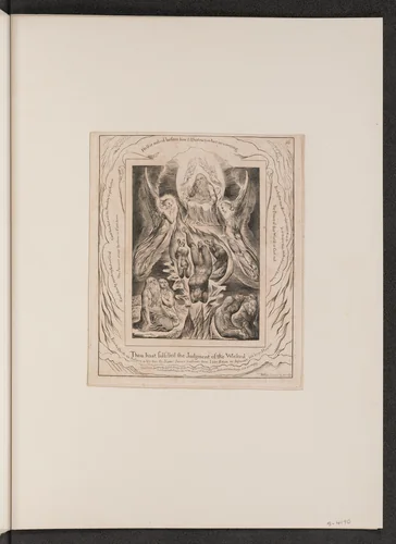 The Fall of Satan by William Blake, portfolio, 1825
