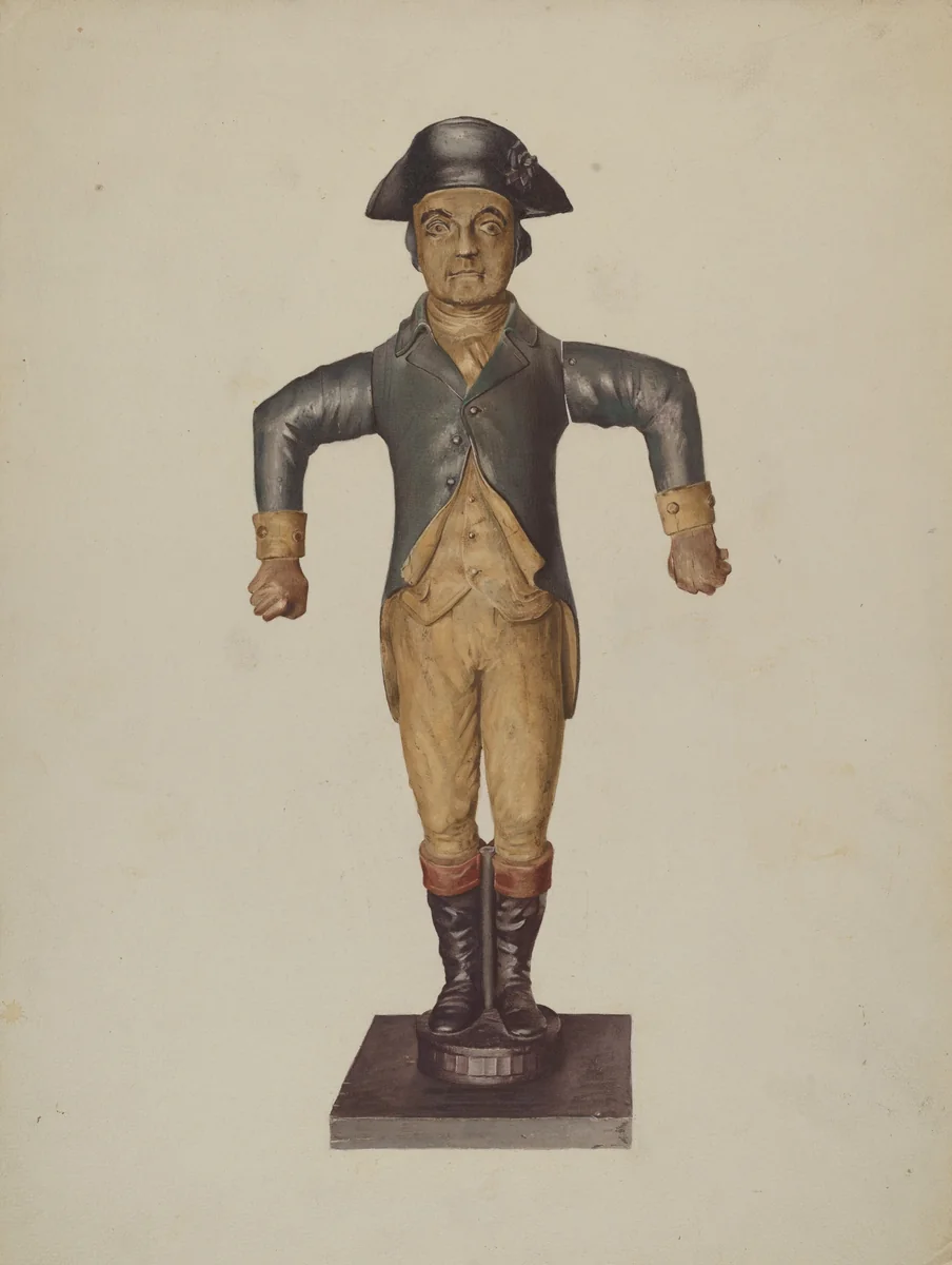 Figure of Coachman by Irving I. Smith; Joseph Goldberg, index of american design, 1938