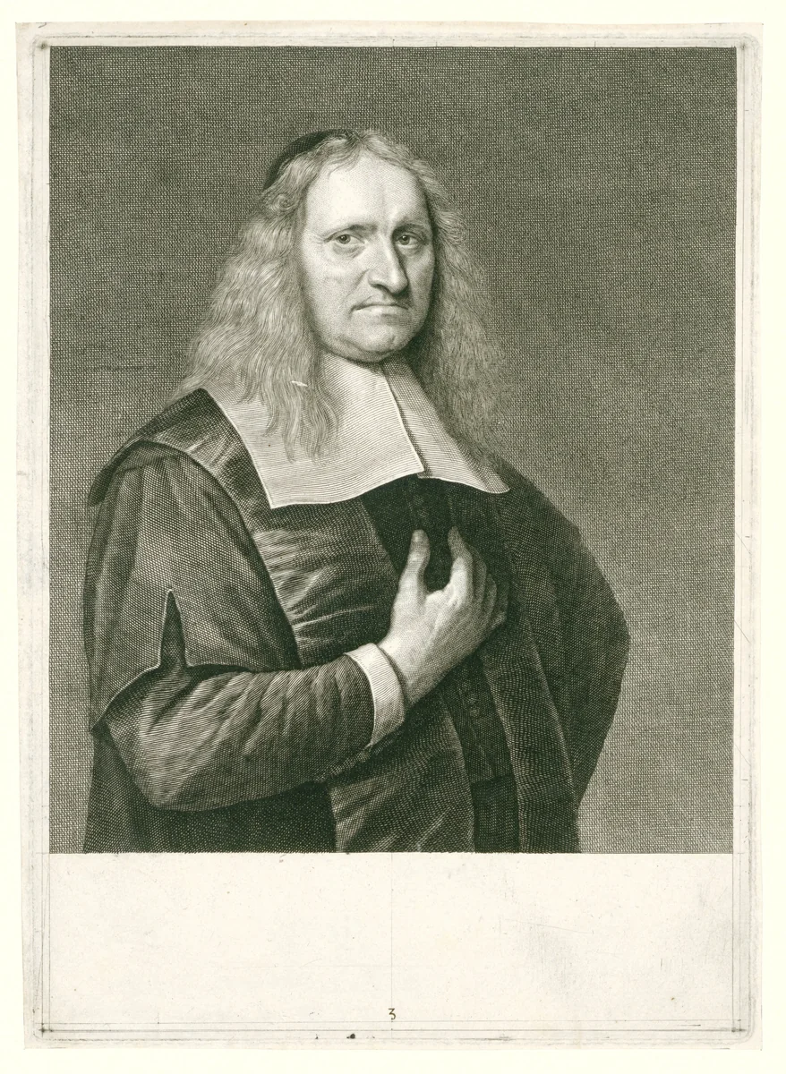 Portret van Johannes Cocceius by Abraham Bloteling, print, 1655-1678