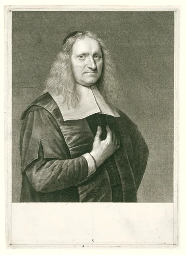Portret van Johannes Cocceius by Abraham Bloteling, print, 1655-1678