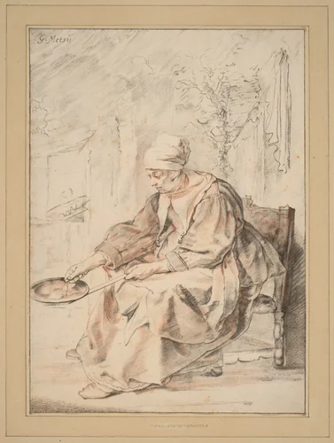 Pancake Woman by Cornelis Ploos van Amstel, print, 1768