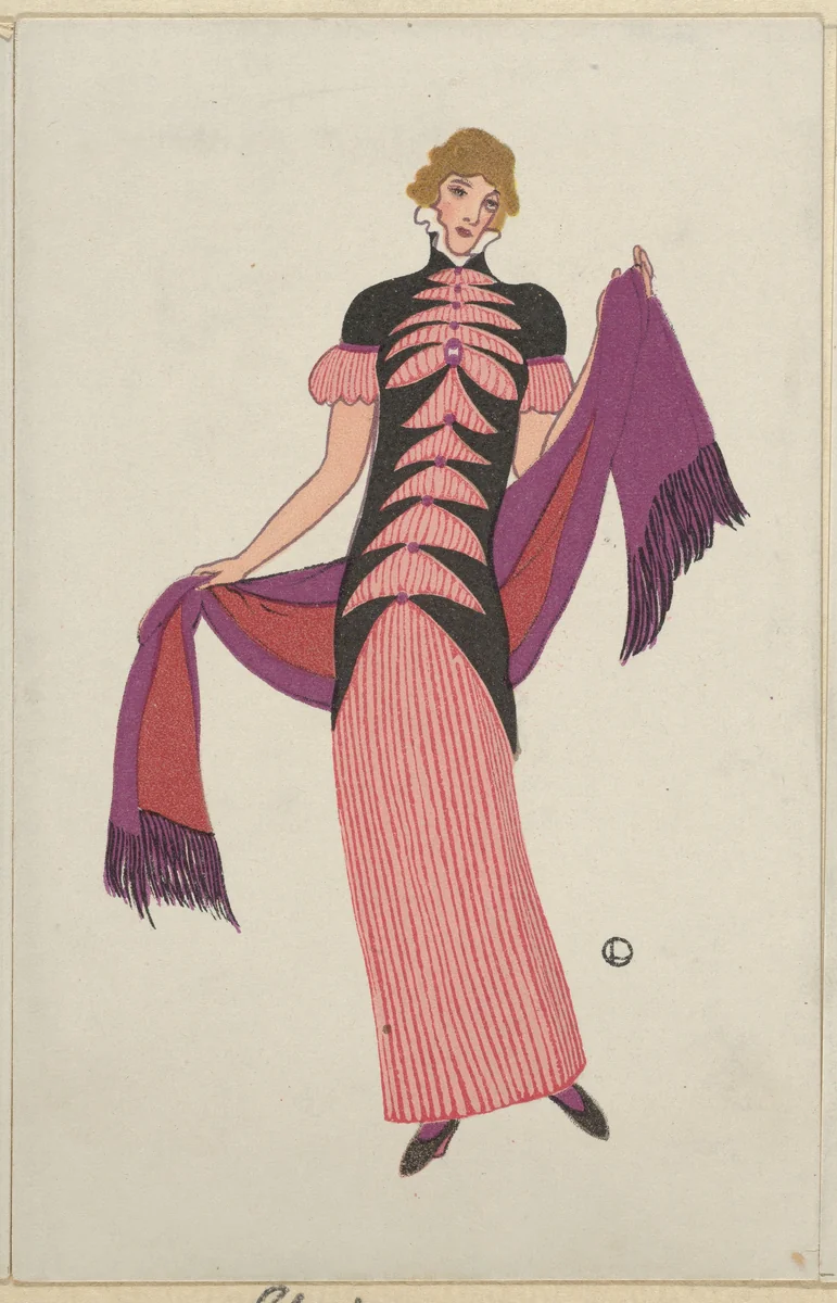 Fashion (Mode) by Otto Lendecke, print, 1912