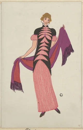 Fashion (Mode) by Otto Lendecke, print, 1912