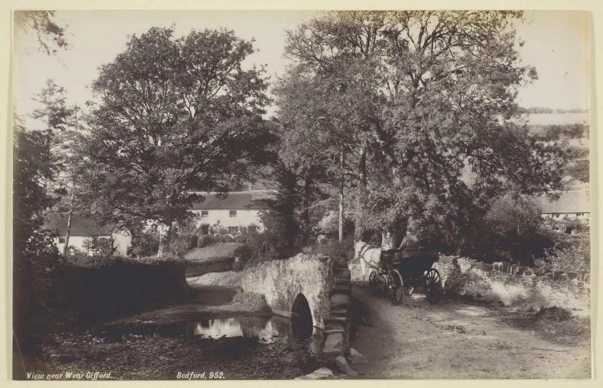 View near Wear Gifford by Francis Bedford, photograph, 1860-1894