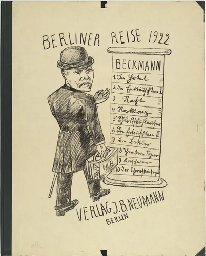 Trip to Berlin 1922 (Berliner Reise 1922) by Max Beckmann, print, 1922