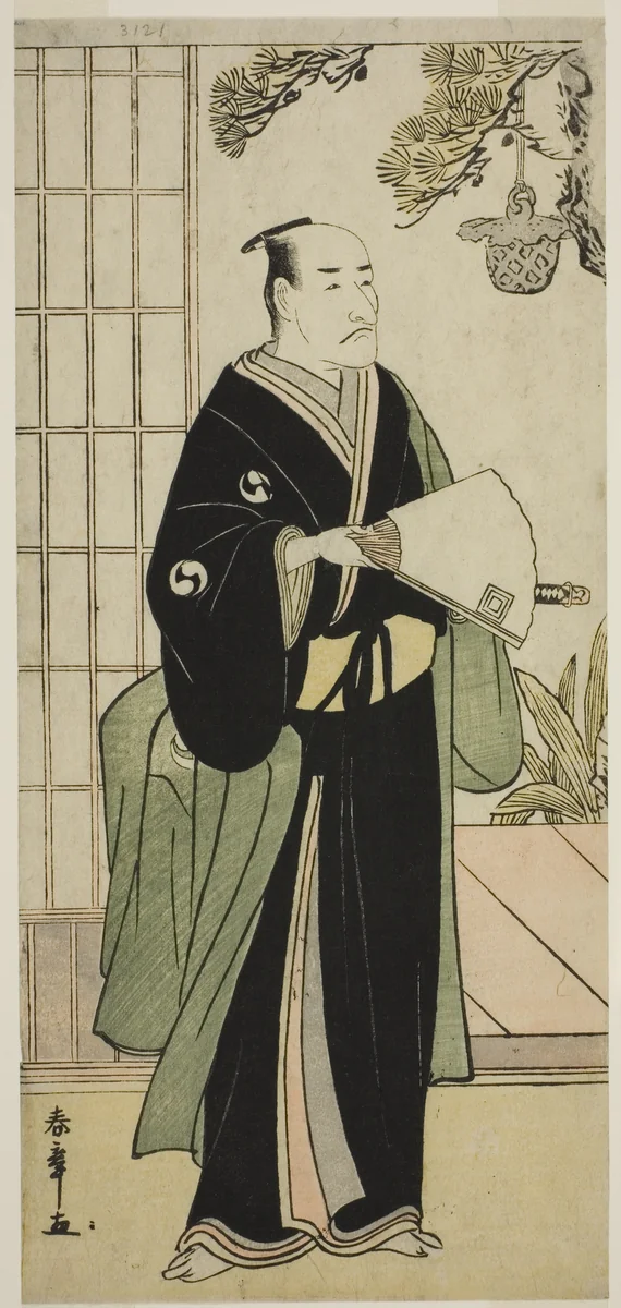 The Actor Ichikawa Danjuro V as Oboshi Yuranosuke in the Play Kanadehon Chushingura, Performed at the Nakamura Theater in the Fifth Month, 1783 by Katsukawa Shunsho (勝川 春章), print, 1778-1788