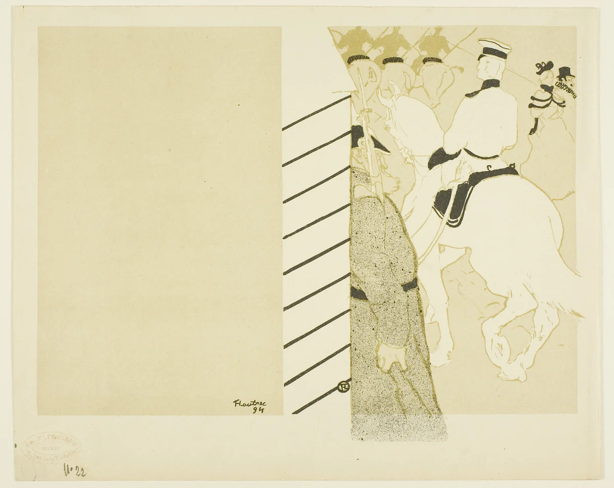 Cover for Babylone d'Allemagne by Henri de Toulouse-Lautrec, print, 1894