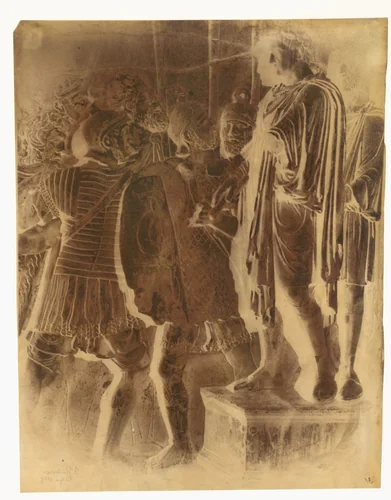 Bas Relief from the Arch of Constantine, Rome by Frédéric Flachéron, photograph, 1849
