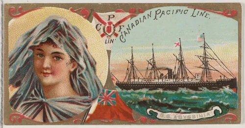 Steamship Abyssinia, Canadian Pacific Line, from the Ocean and River Steamers series (N83) for Duke brand cigarettes by W. Duke, Sons & Co., print, 1887
