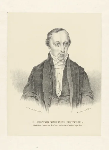 Portret van C. Pruys van der Hoeven by Abram van der Horn, drawing, 1792-1867