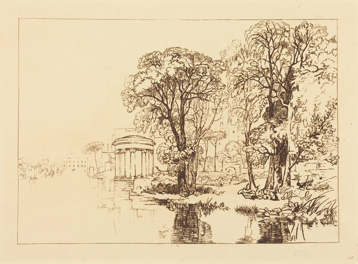 Isleworth by Joseph Turner, print, 1819