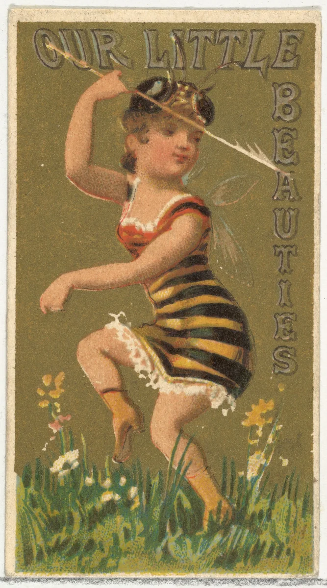 From the Girls and Children series (N58) promoting Our Little Beauties Cigarettes for Allen & Ginter brand tobacco products by Allen & Ginter, print, 1887