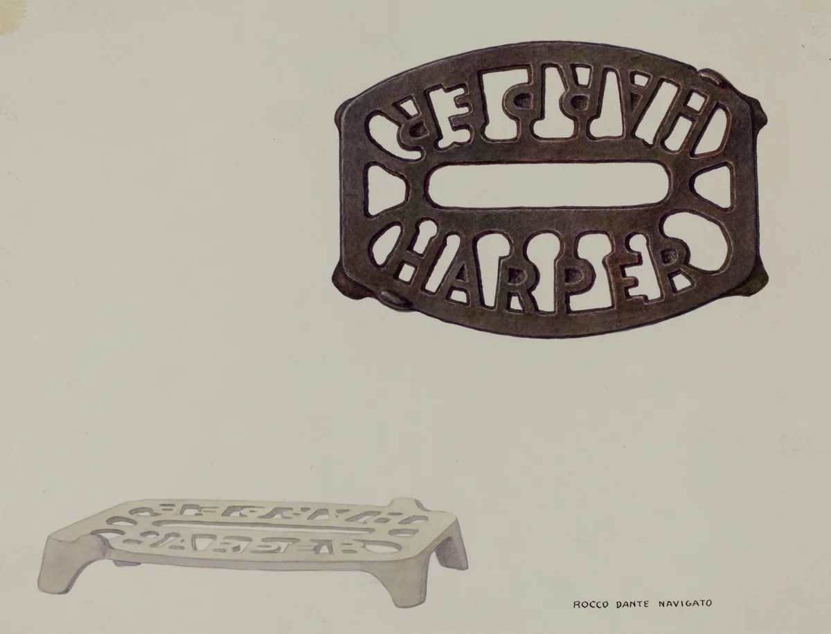 Trivet by Rocco Navigato, index of american design, 1937