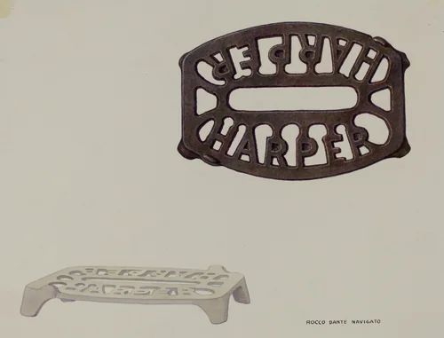 Trivet by Rocco Navigato, index of american design, 1937