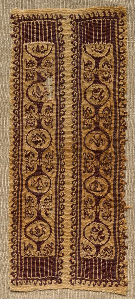 Fragment, Sleeve Ornament from a Tunic by Unknown, textile, 400-699