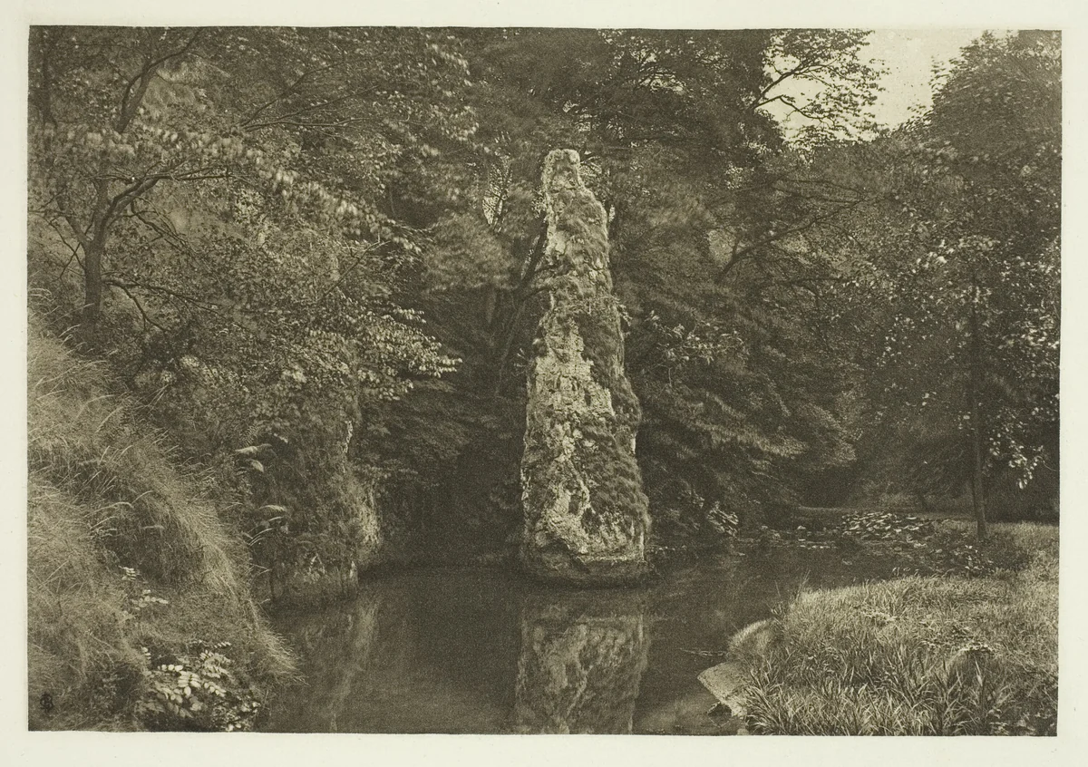 "Pike Pool," Beresford Dale by Peter Henry Emerson, print, 1880-1888