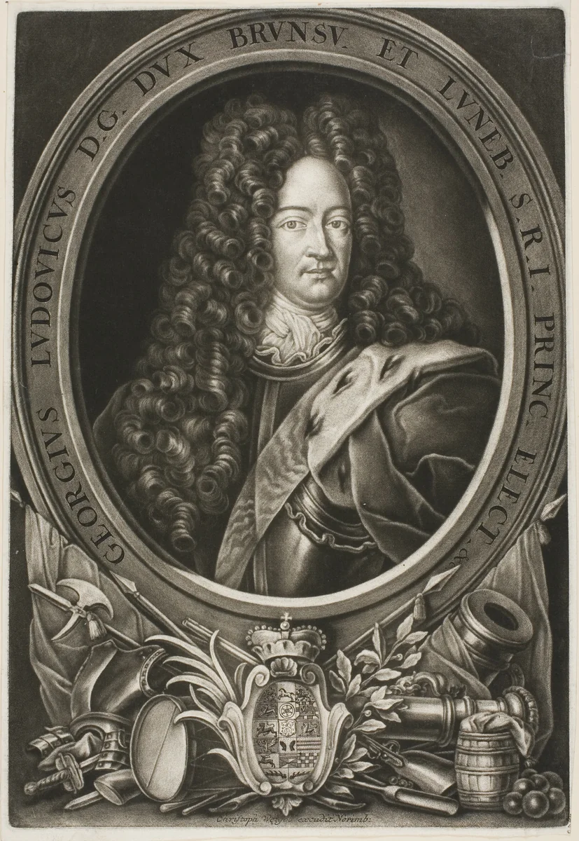 Georg Ludwig, Duke of Braunschweig by Christoph Weigel, print, 1674-1725
