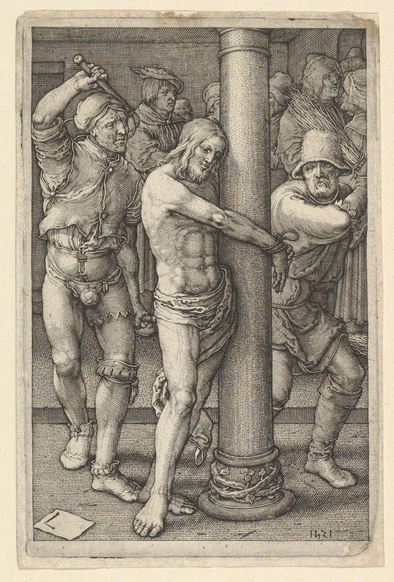 The Flagellation, from "The Passion of Christ" by Jan Muller, print, 1610-1625