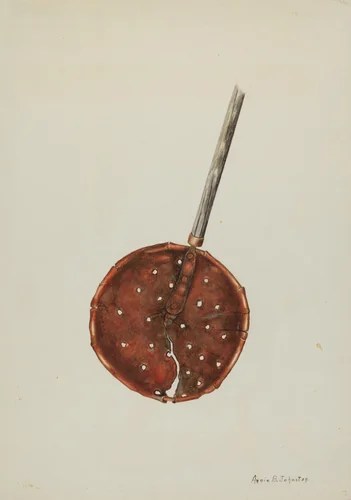 Copper Sugar Strainer by Annie B. Johnston, index of american design, 1938