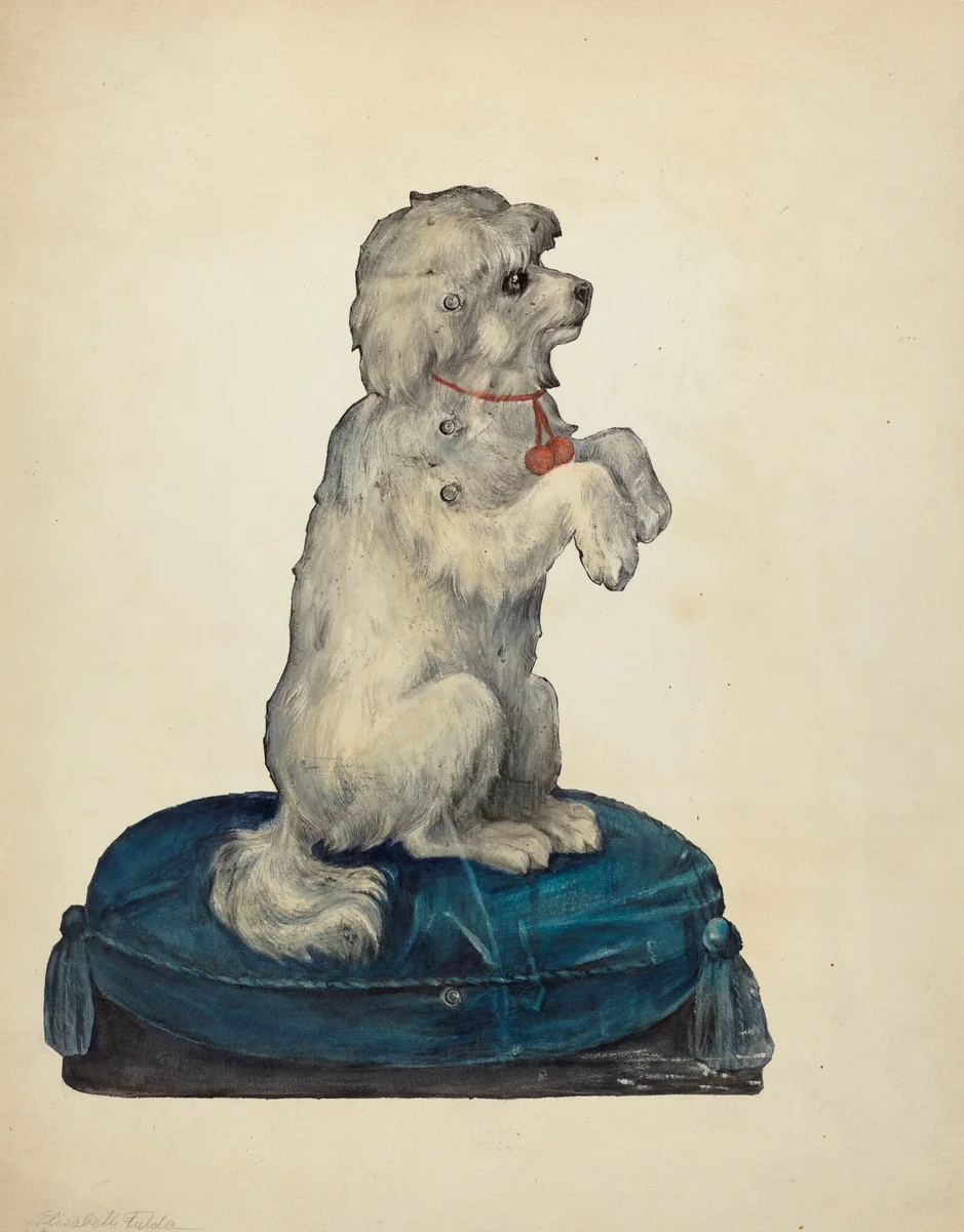 Umbrella Stand by Elisabeth Fulda, index of american design, 1935-1942