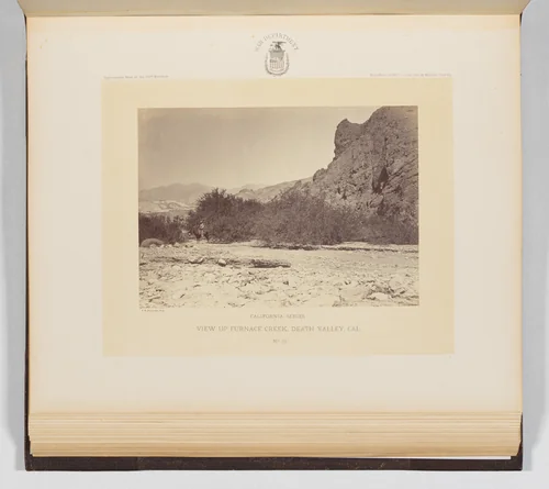 View Up Furnace Creek, Death Valley, California by Timothy O'Sullivan, photograph, 1871