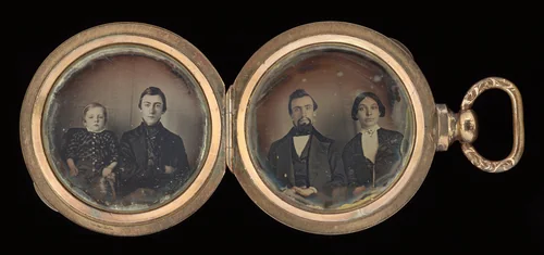 Portraits of Three Women, Two Men and Three Children by American 19th Century, photograph, 1845-1855