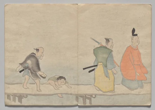 Scene from The Kōrin Picture Book (Volume 1) by Nakamura Hōchū (中村芳中), book, 1802-1899