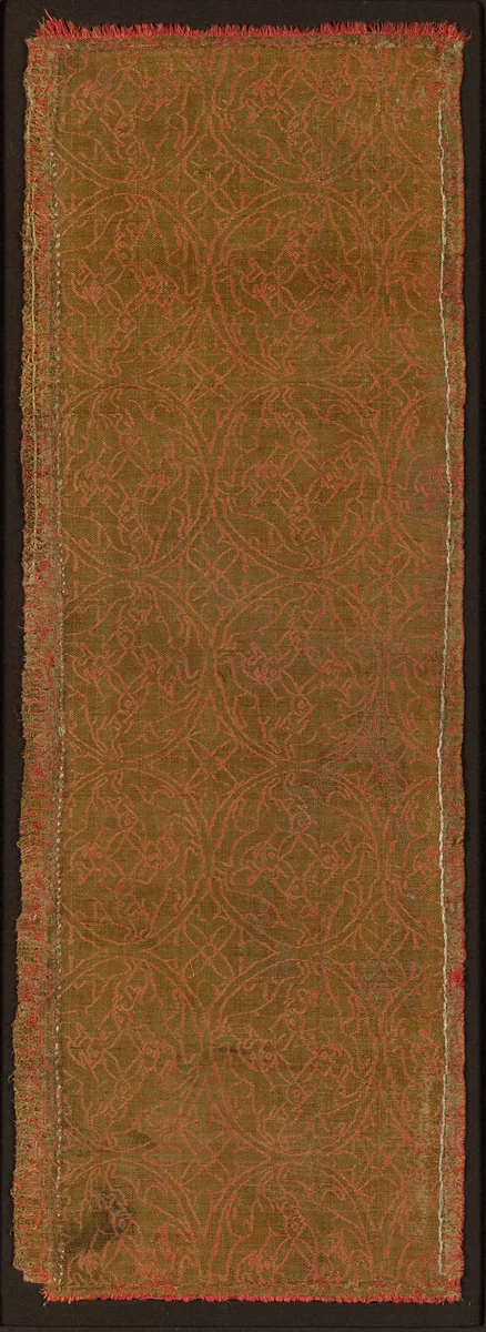 Cloth of Gold with Rabbit Wheels by Unknown, textile, 1220-1255