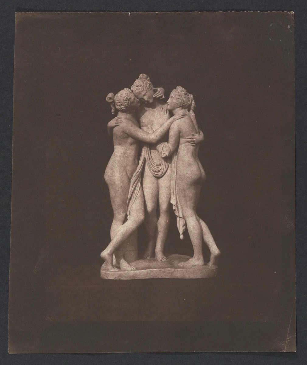 Statuette of the Three Graces by William Henry Fox Talbot, photograph, 1840-1849