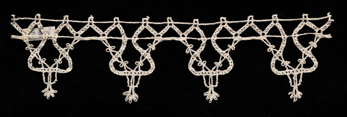 Bobbin Lace Edging with Points by Unknown, textile, 1540-1560