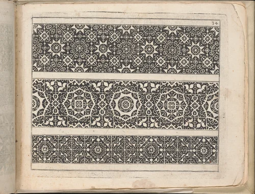 Schön Neues Modelbuch (Page 39 recto) by Johann Sibmacher, book, 1597